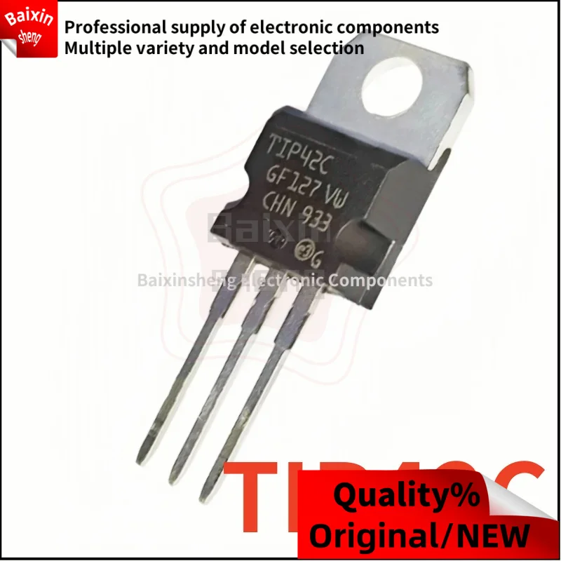 

10PCS Original, brand new TIP42C TO-220 PNP transistor direct insertion transistor complementary silicon power tra