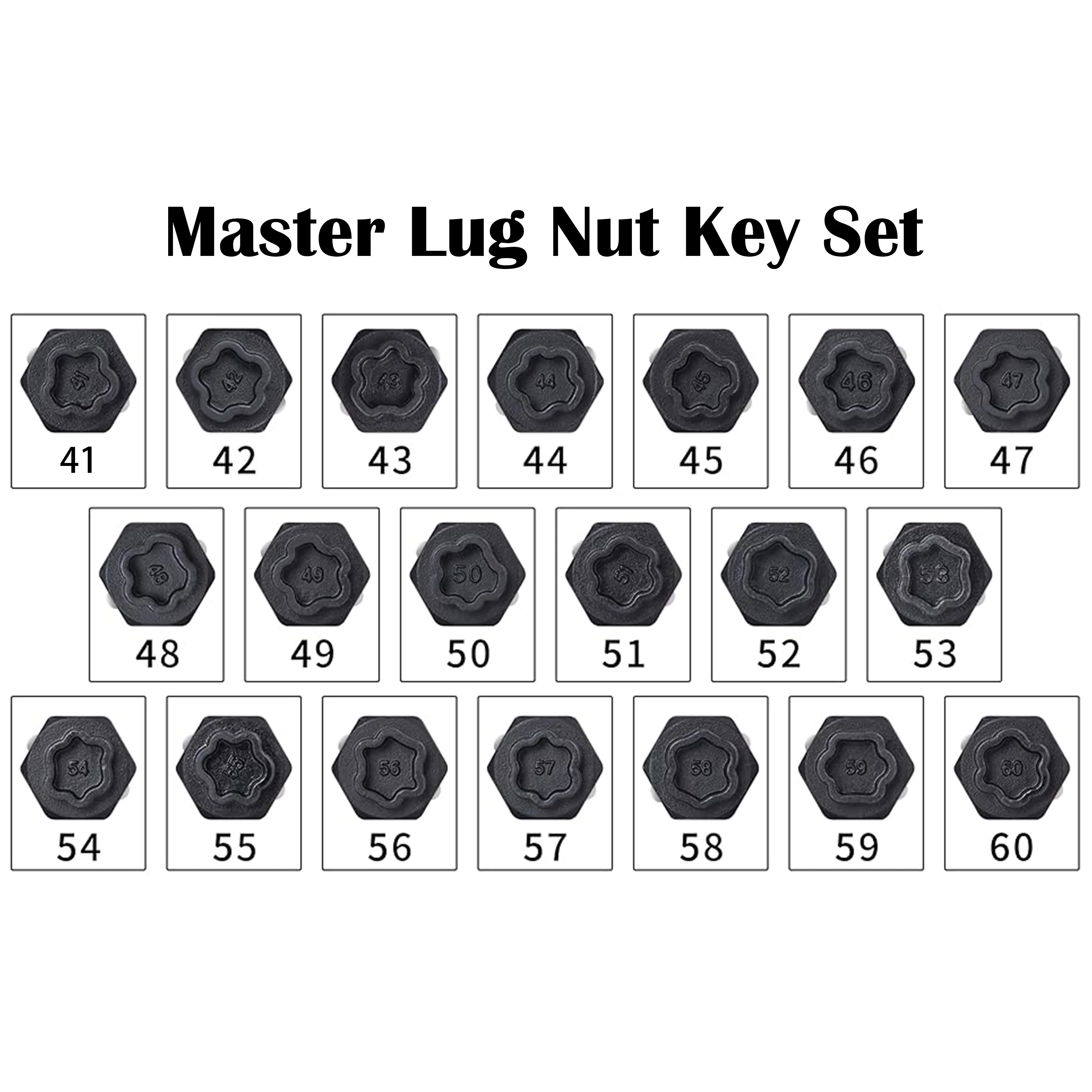 Viktec Wheel Lock Key Removal Kit for BMW Series Wheel Anti-Theft Screws Removal Install Socket Sleeve Tool,22pcs,VT13008B
