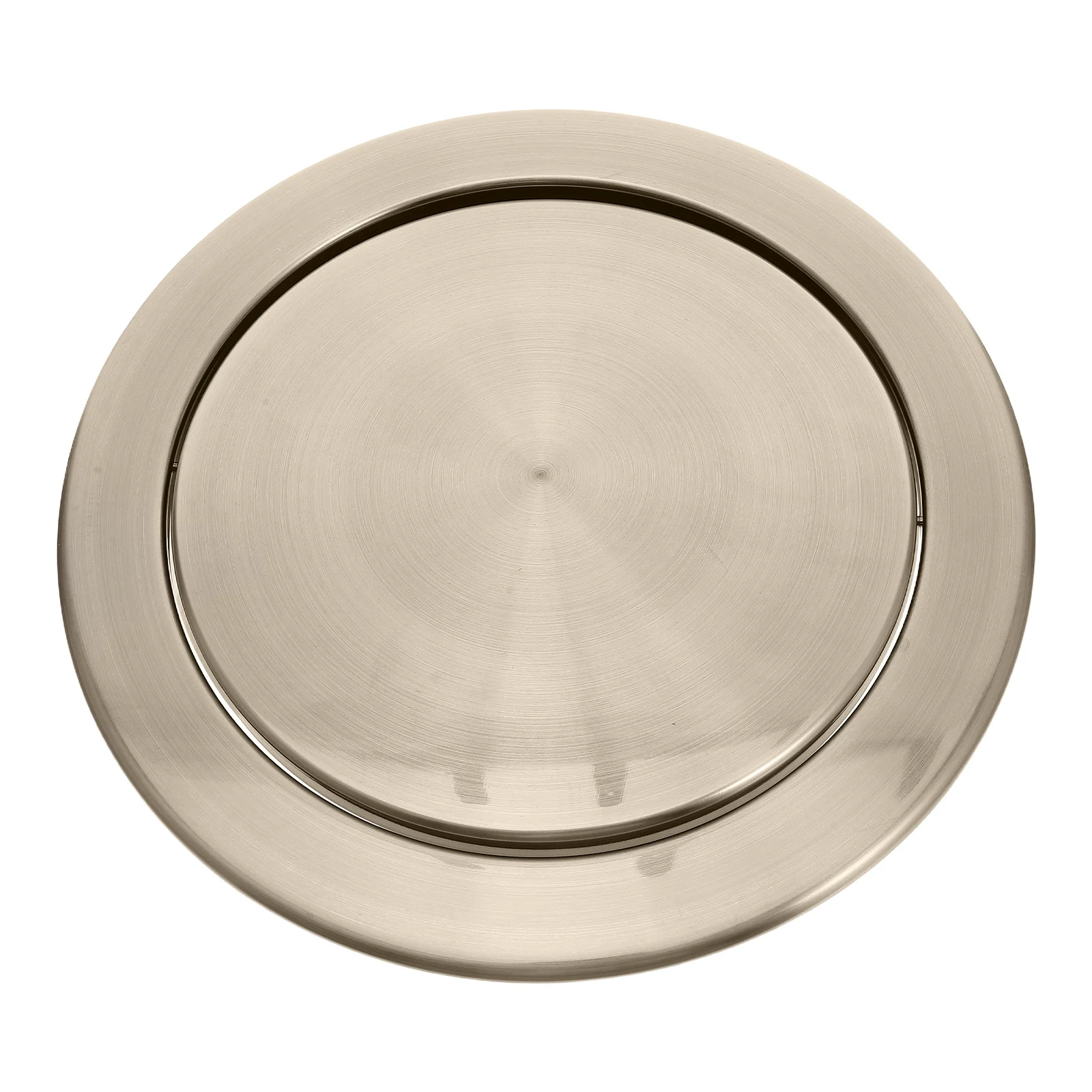 

Stainless Steel Recessed Trash Can Lid Swing Type Concealed Waste Bin Cover for Countertop Kitchen Bathroom Drop in Grommet