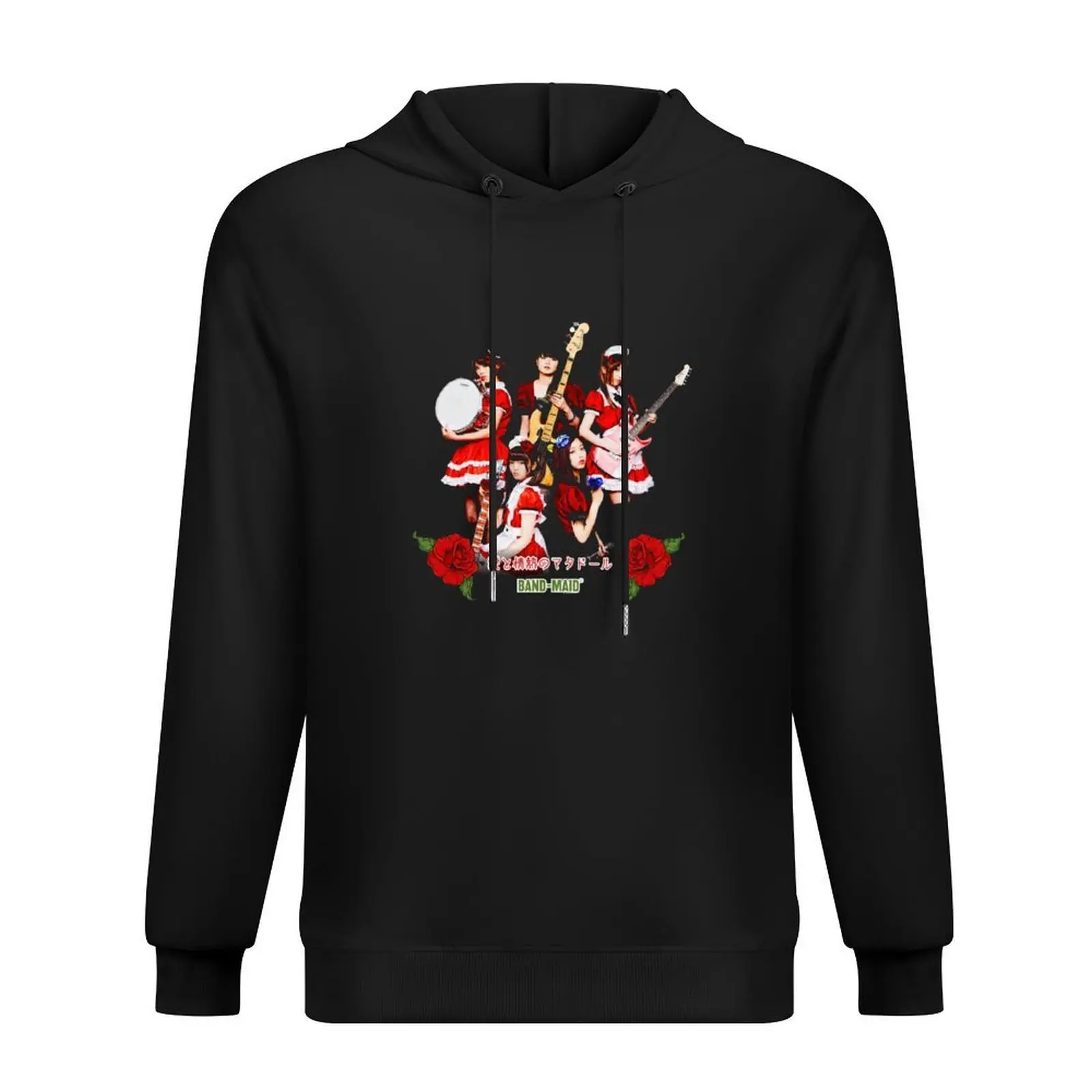 

Band Maid Red Flower Hoodie men's sweat-shirt men's winter sweater male clothes autumn graphic hoodie