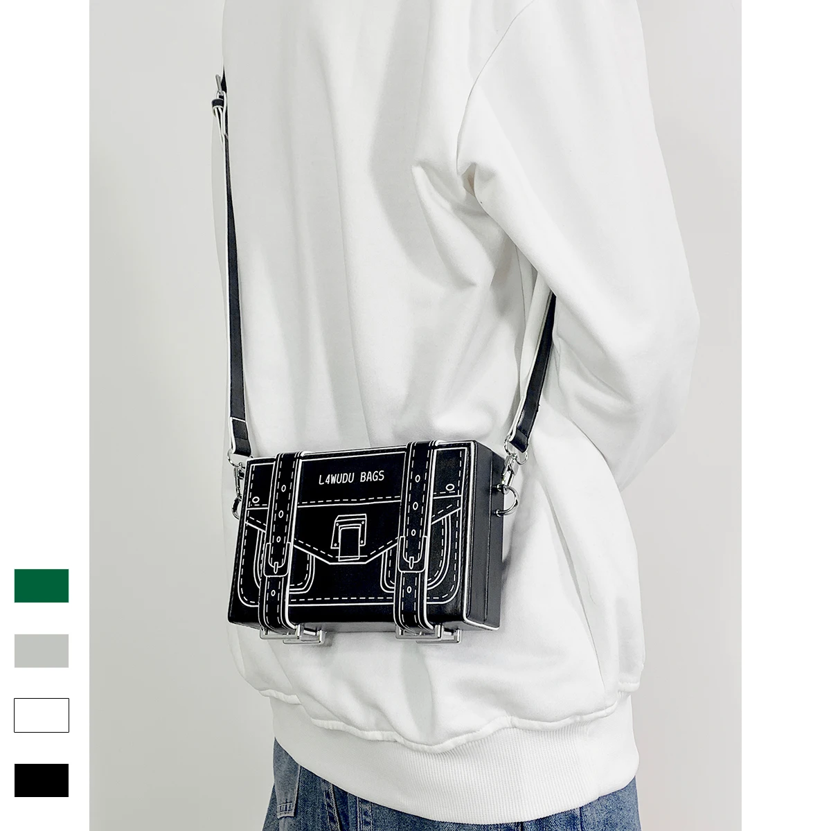 

Comic Messenger Niche Design Sense Shoulder Bags Women Small Bag Box Bag Personalized Trendy Brand Versatile Small Square Bag
