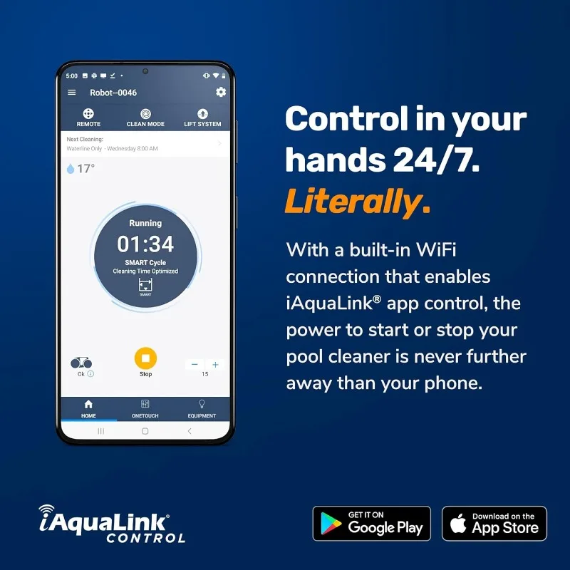 Aqua Products Evo614iQ Robotic Pool Cleaner, Automatic Vacuum for Inground Pools with 60ft Swivel Cable, Smart App