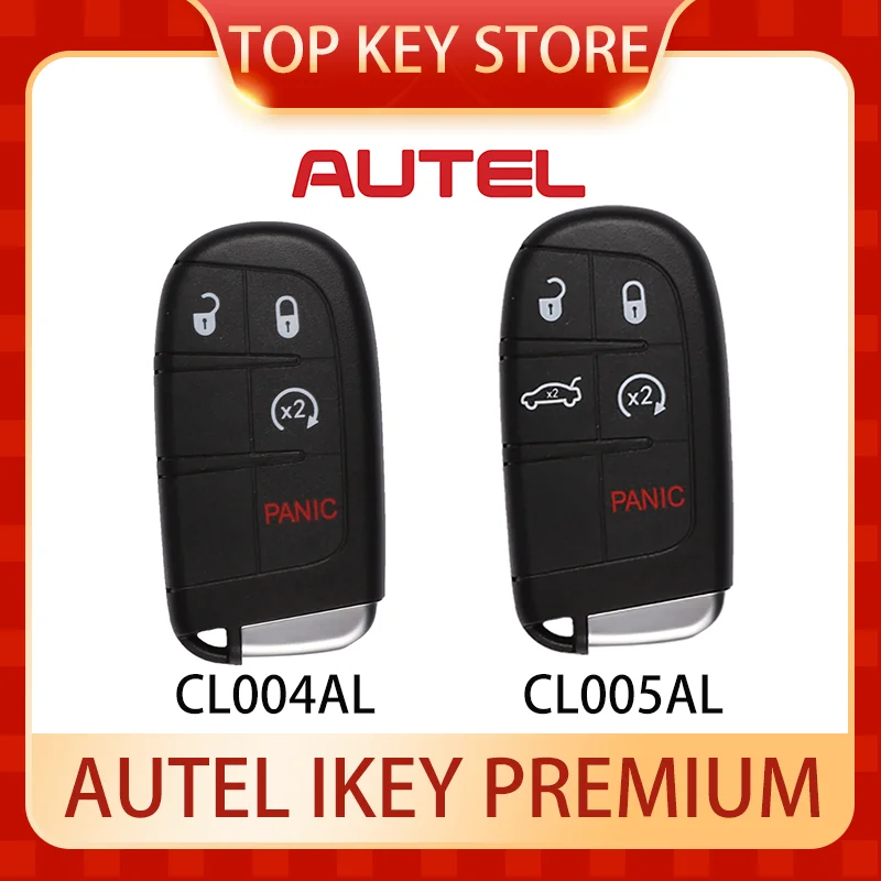 

1PCS/2PCS/5PCS/10PCS AUTEL Premium IKEY CL004AL CL005AL 315Mhz/433Mhz Universal Smart key Work With KM100 IM508 IM608 XP400 Pro