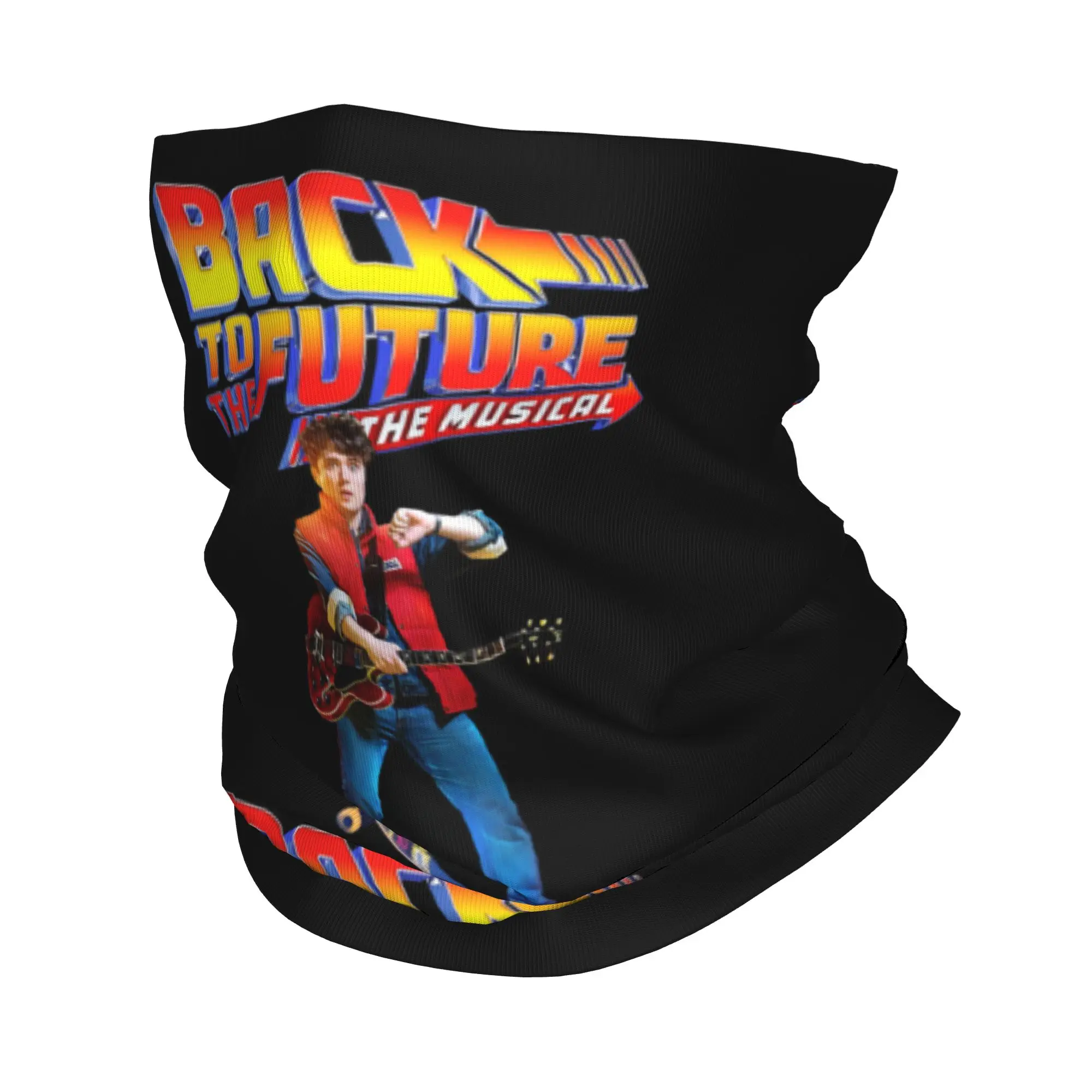 Back To The Future Neck Gaiter Women Men UV Protection Winter The Musical Bandana Scarf for Cycling