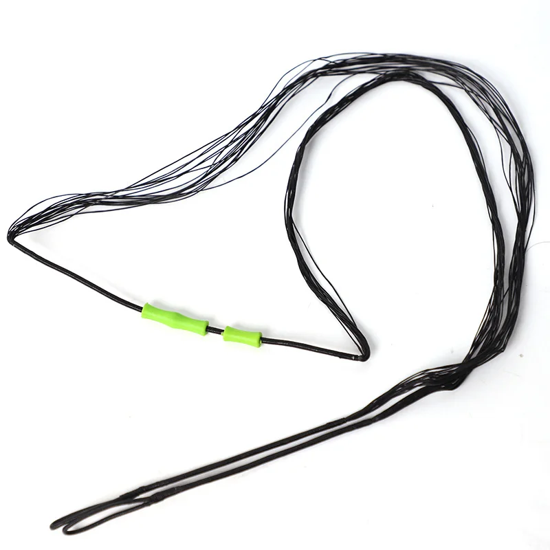 1ชุด16 Strands Bow String และ Finger Guard สำหรับ66 "68" 70 "Recurve Bow การล่าสัตว์กีฬากลางแจ้งอุปกรณ์เสริม