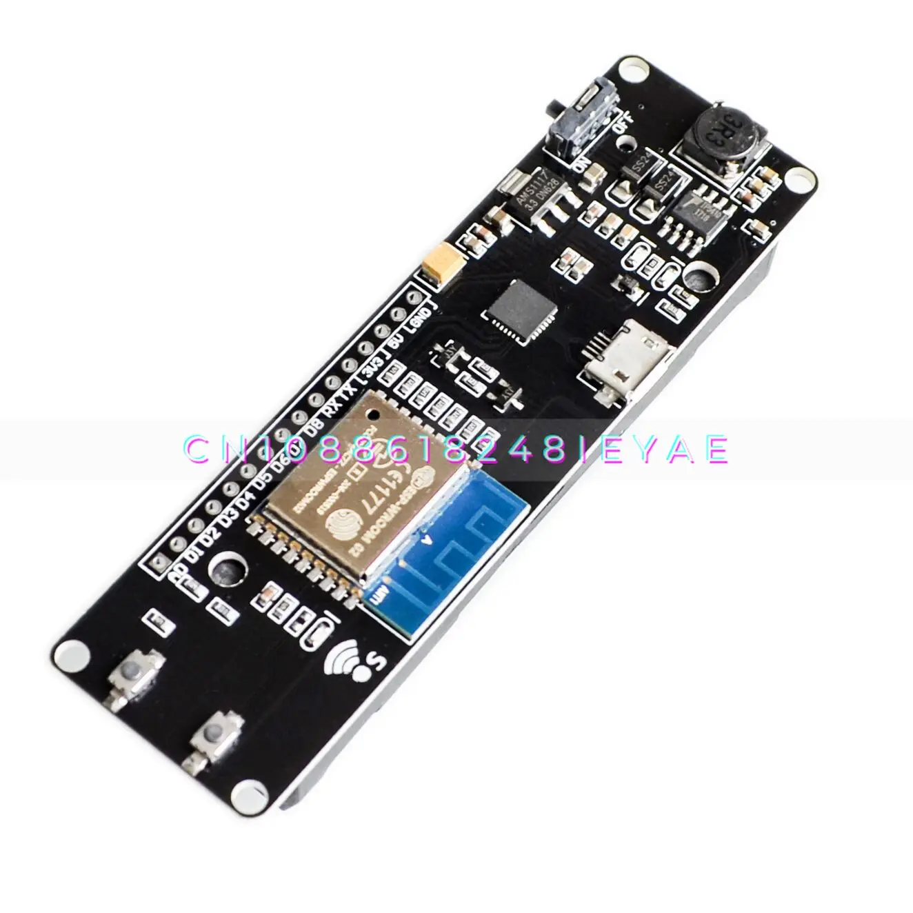 Wemos Esp-wroom-02 Main Board D1 Mini Wifi Module ESP8266 + 18650 Battery Case