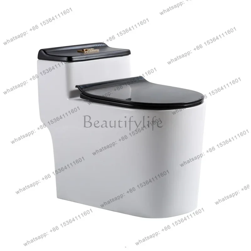 LJYSiphon toilet large-diameter anti-blocking and splash-proof ordinary toilet is fired at high temperature