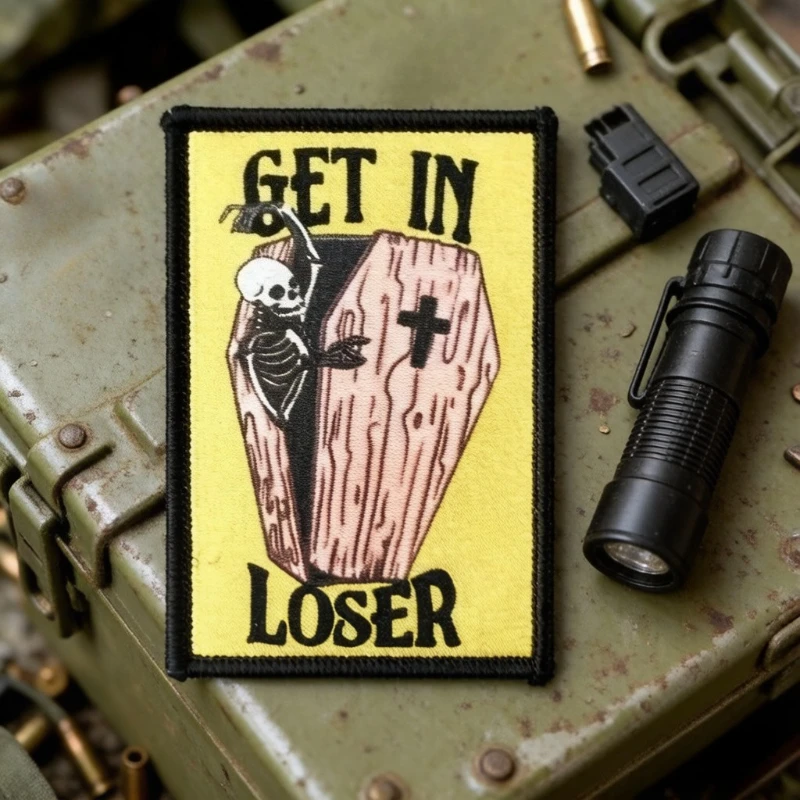 Parche táctico calavera con velcro para mochila y uniforme militar - imagen 4