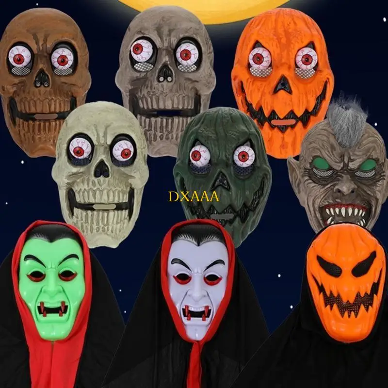 dxaaマスカレードマスクカーニバルスカルマスクハロウィーンパーティーパフォーマンスfrightコスチューム女性男性マスクフェスティバル怖いマスク