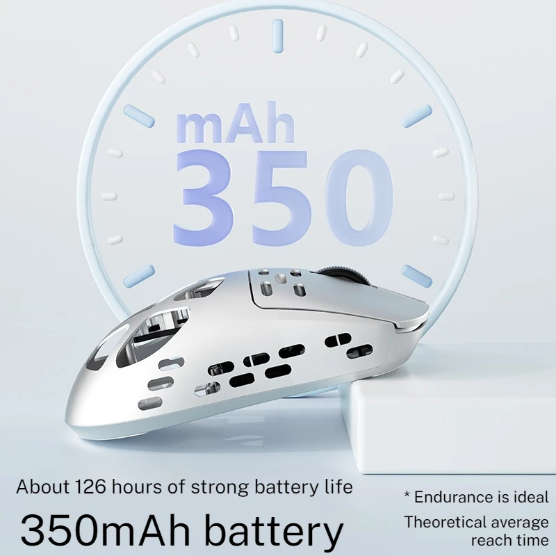 Am3 Max Mouse With Three Modes Of Connection Made Of Magnesium Aluminum Alloy Material Dpi Adjustable Suitable For Most Devices