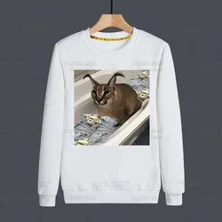 Big Floppa Fashion Men's Hoodies Spring Autumn Male Casual Cute Funny Cat Hoodies Sweatshirts Men's Hoodies Sweatshirt Tops