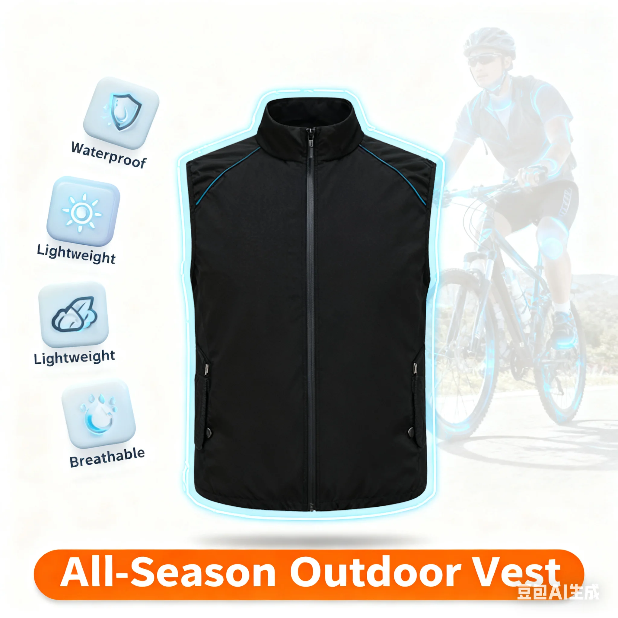 

Men’s Summer Breathable Outdoor Vest – High-Quality Design with Large Pockets, Casual & Street Style