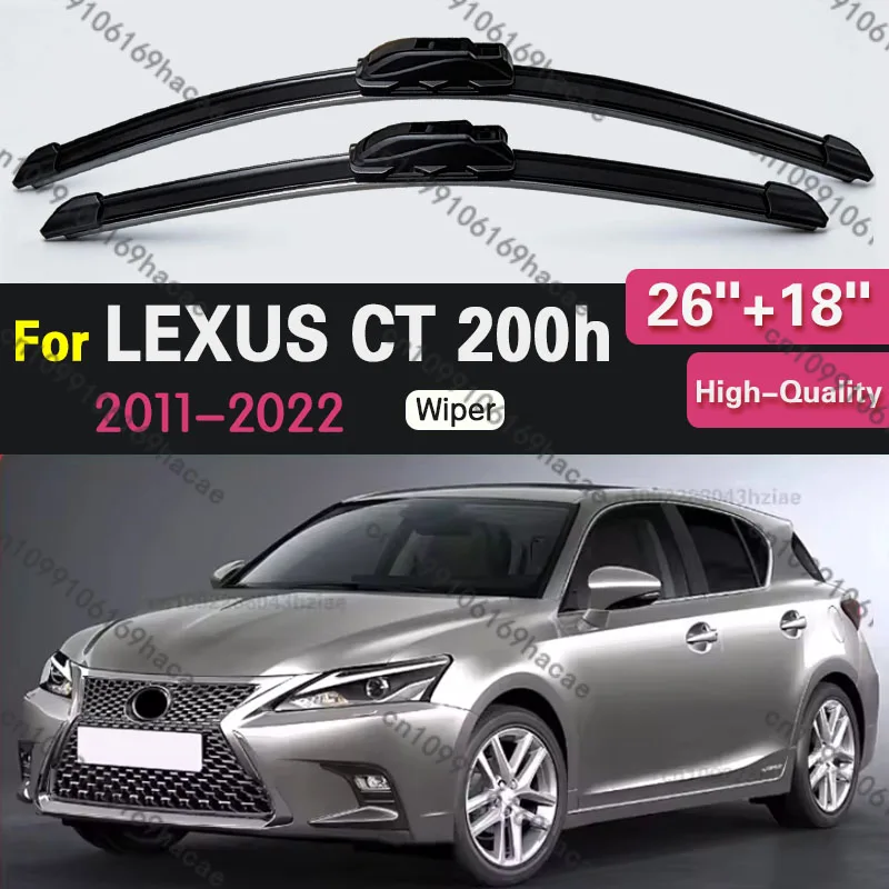 Car Front Wiper Blades For LEXUS CT 200h CT200h 2010 - 2020 2014 2015 2016 2017 2018 2019 Windshield Wipers Goods Accessories