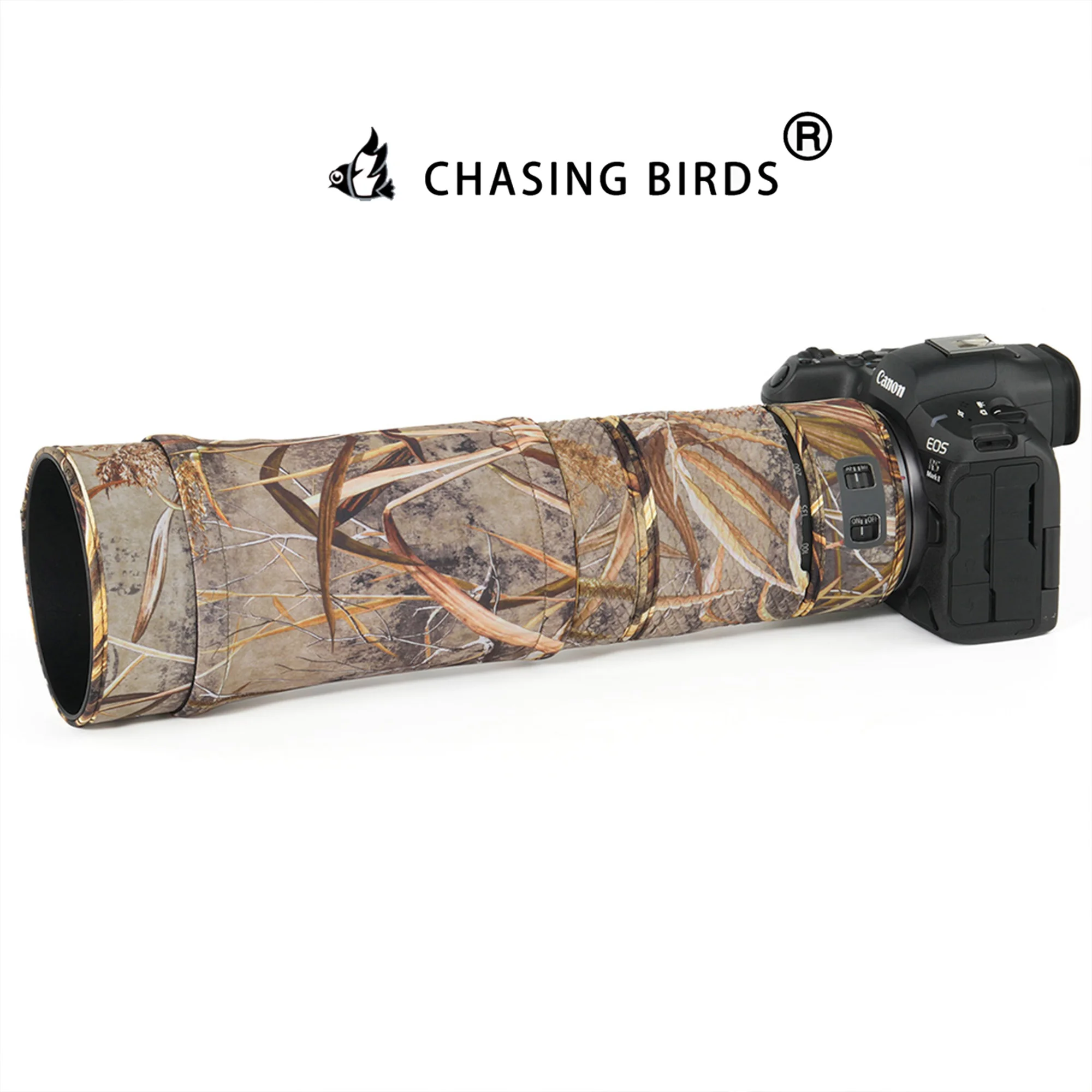 CHASING BIRDS Ver IV Lens Camouflage Coat for CANON RF 100-400mm F5.6-8 IS USM Waterproof and Rainproof Lens Protective Cover