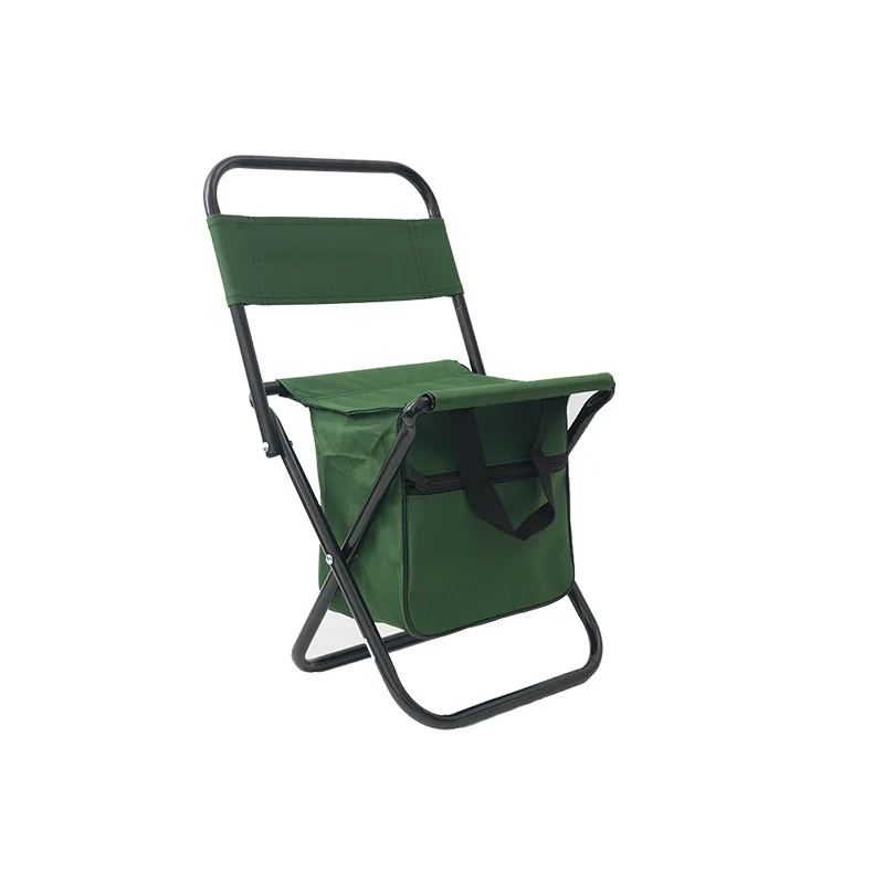 Silla plegable portátil de tela Oxford para ocio al aire libre, taburete multifuncional para acampar, pescar, caballo, silla trasera