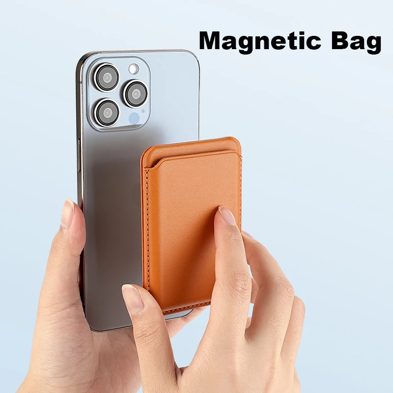 Magnetic Wallet Bag Hide Stand for iPhone 17 Air 16 15 14 13 Pro Max Plus Leather Card Phone Holder Mag-safe Case Pocket Cover