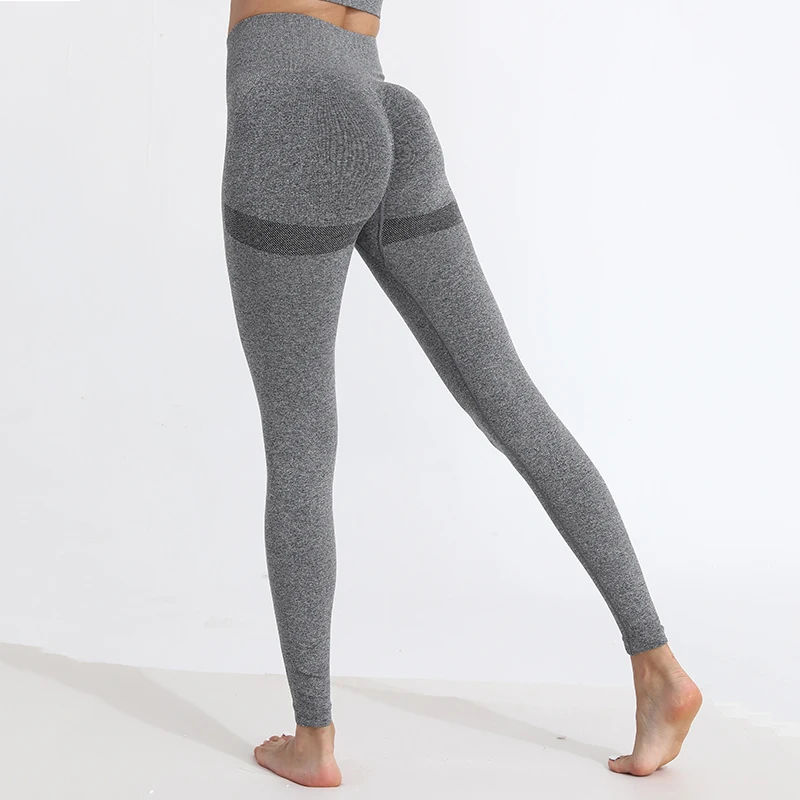 Women Seamless Yoga Pants High Waist Butt Lifting Workout Tights Gym Push Up Fitness Legging Casual Activewear