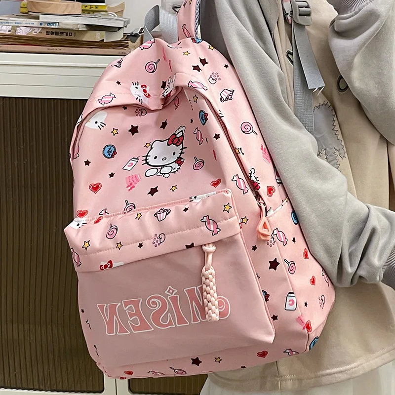 Sanrio Backpack Anime Kuromi Cinnamoroll My Melody Student Bag Large Capacity Women Bag For Children Girls Gift