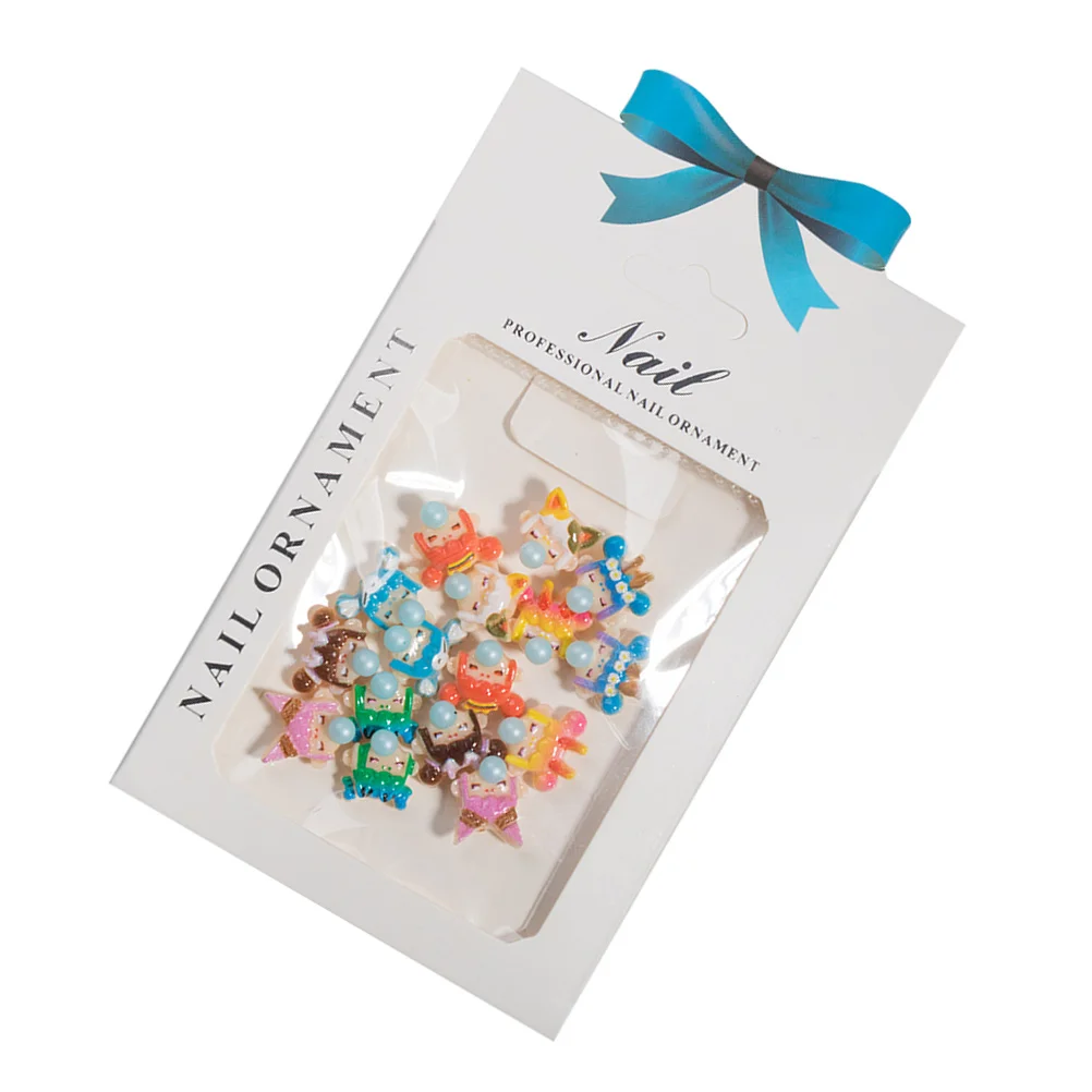 

Cartoon Girl Nail Art Accessories Stylish DIY Manicure Decorations Charm Stones Shining Jewelry Supplies Easy Apply Fashionable