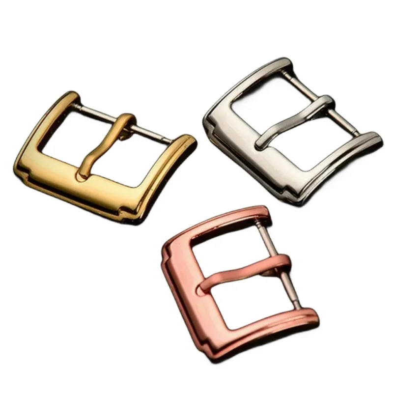 Wholesale 50PCS/ Lot Stainless Steel Watch Buckle Watch Clasp 12mm 14mm 16mm 18mm 20mm 22mm For Watch Bands Watch Straps