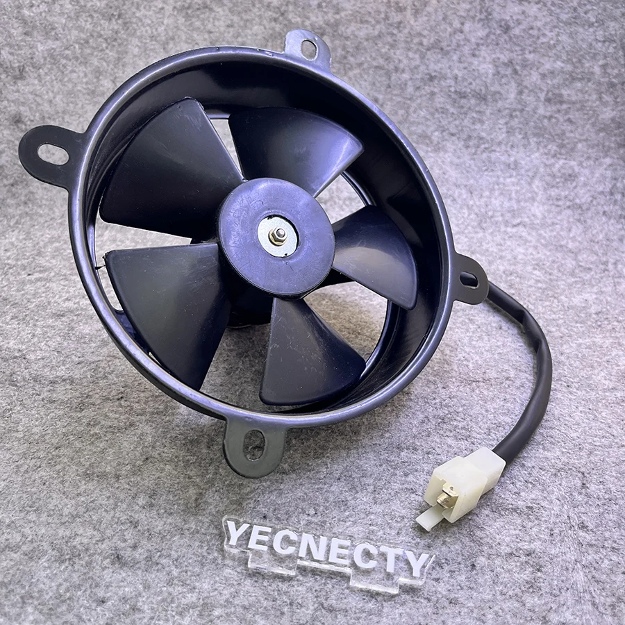 Ventilador de Refrigeración Eléctrico Universal para Motocicleta, ABS de 6 Pulgadas y 12V, Delgado, para Tanque de Agua, Compatible con Motos de Cross, Cuatrimotos y ATV de 150cc y 200cc
