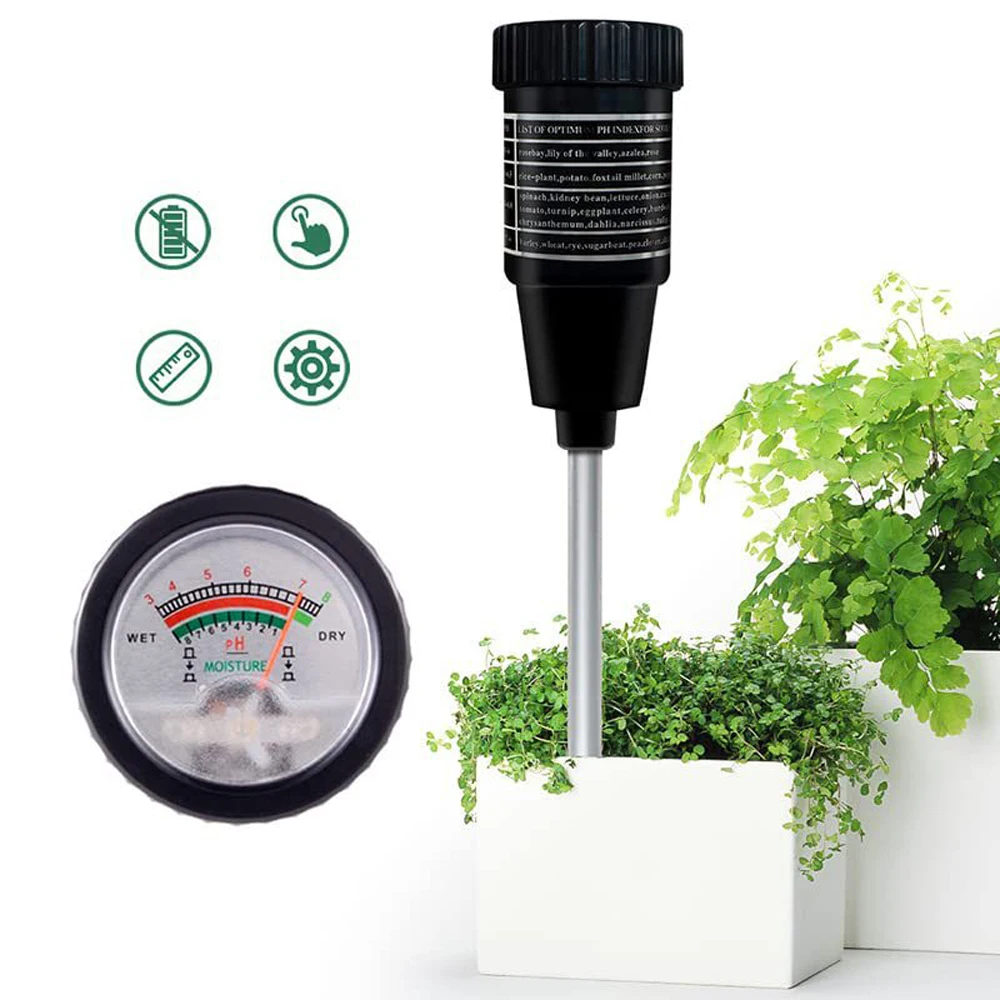 High Accurancy Soil Moisture Meter Soil PH Tester Portable Garden Agricultural Planting Soil Detector Soil Moisture Test Tool