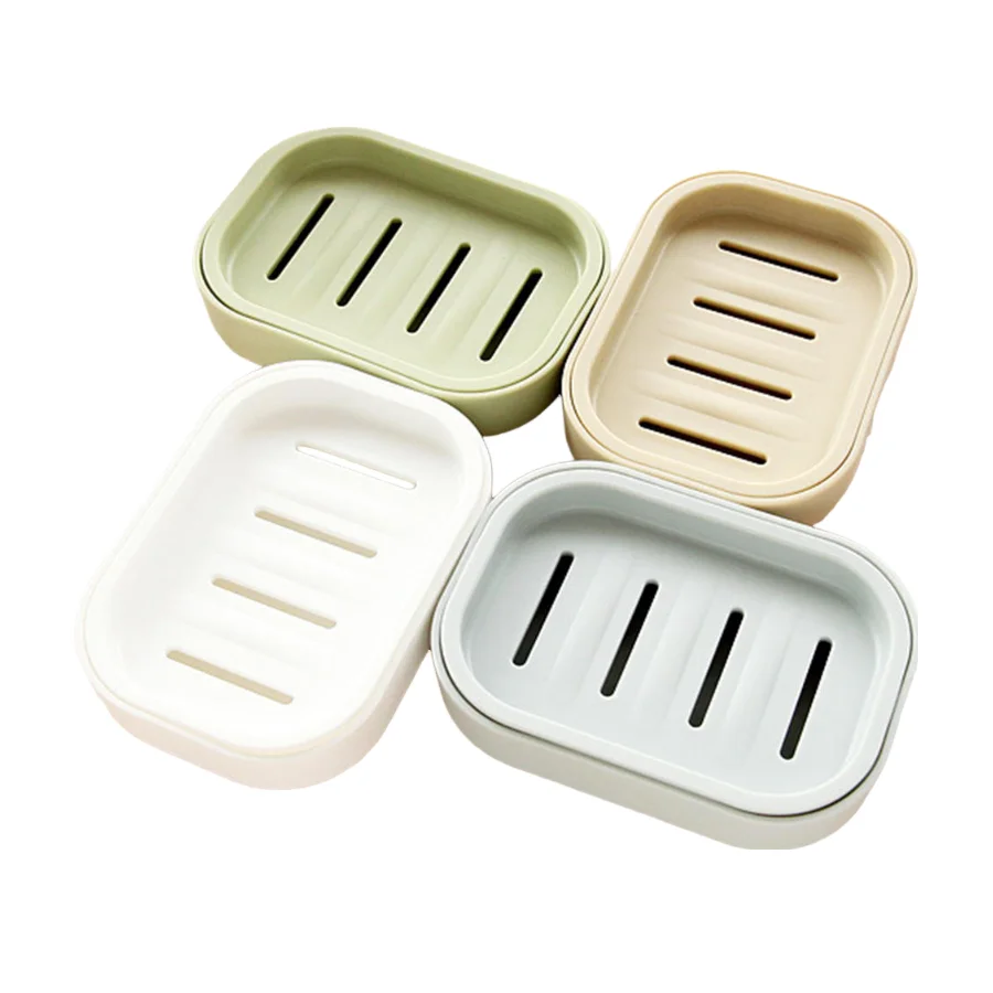 1 Pcs Double Layer Covered Fragrant Soap Box Toilet Drain Soap Box Creative Travel Portable Soap Holder Soap Rack Soap Box