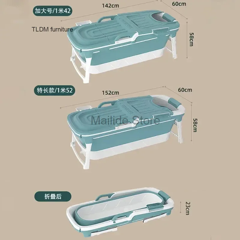 Imagem -05 - Banheira Portátil Simples para Adultos Banheira Dobrável Banheira de Hidromassagem Doméstica Bacia de Banho com Vapor de Corpo Inteiro