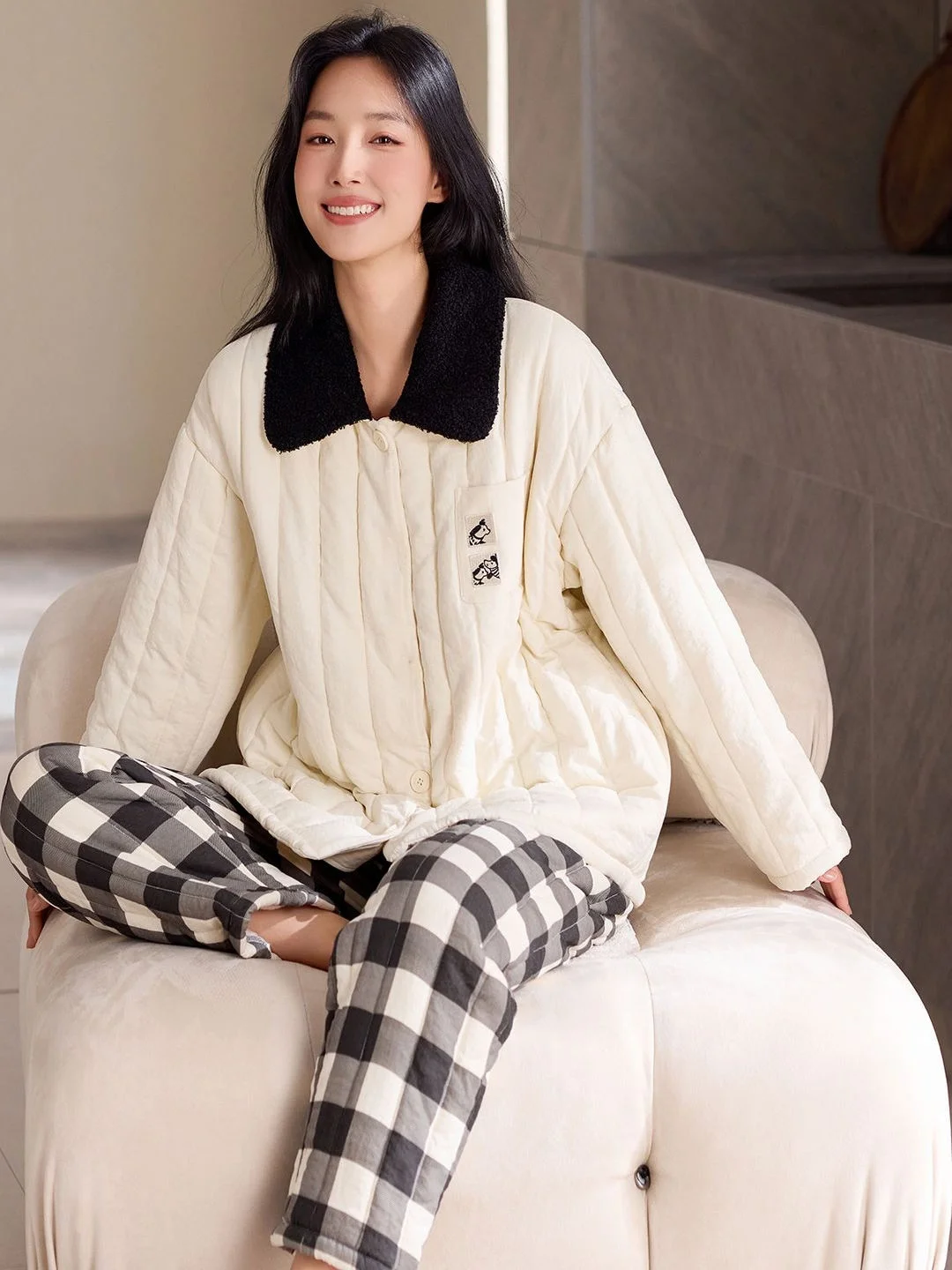 pyjama-coral-fce-pour-femmes-vetements-de-maison-en-flanelle-vetements-d'exterieur-jaet-en-coton-a-couche-de-t-shirt-adaptes-a-l'automne