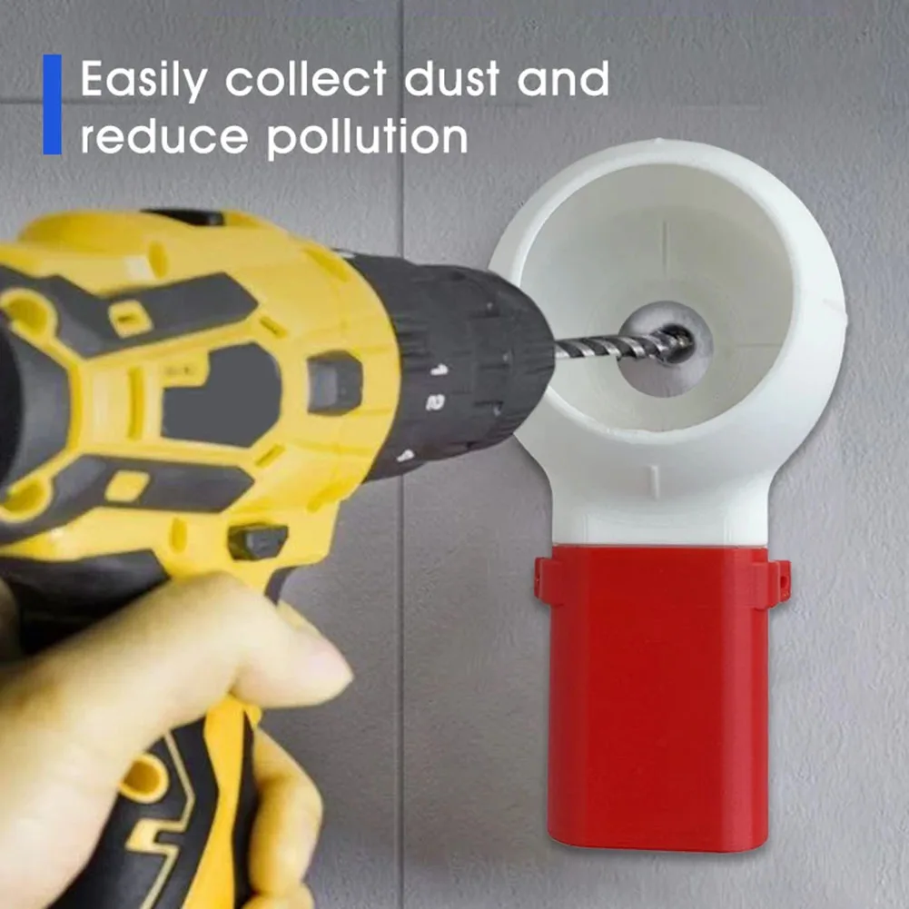 1pcs Electric Drill Saw Dust Collector Catcher With Built In Guide Water Bottle Interface 126x40mm For Hole Opening Dust Capture