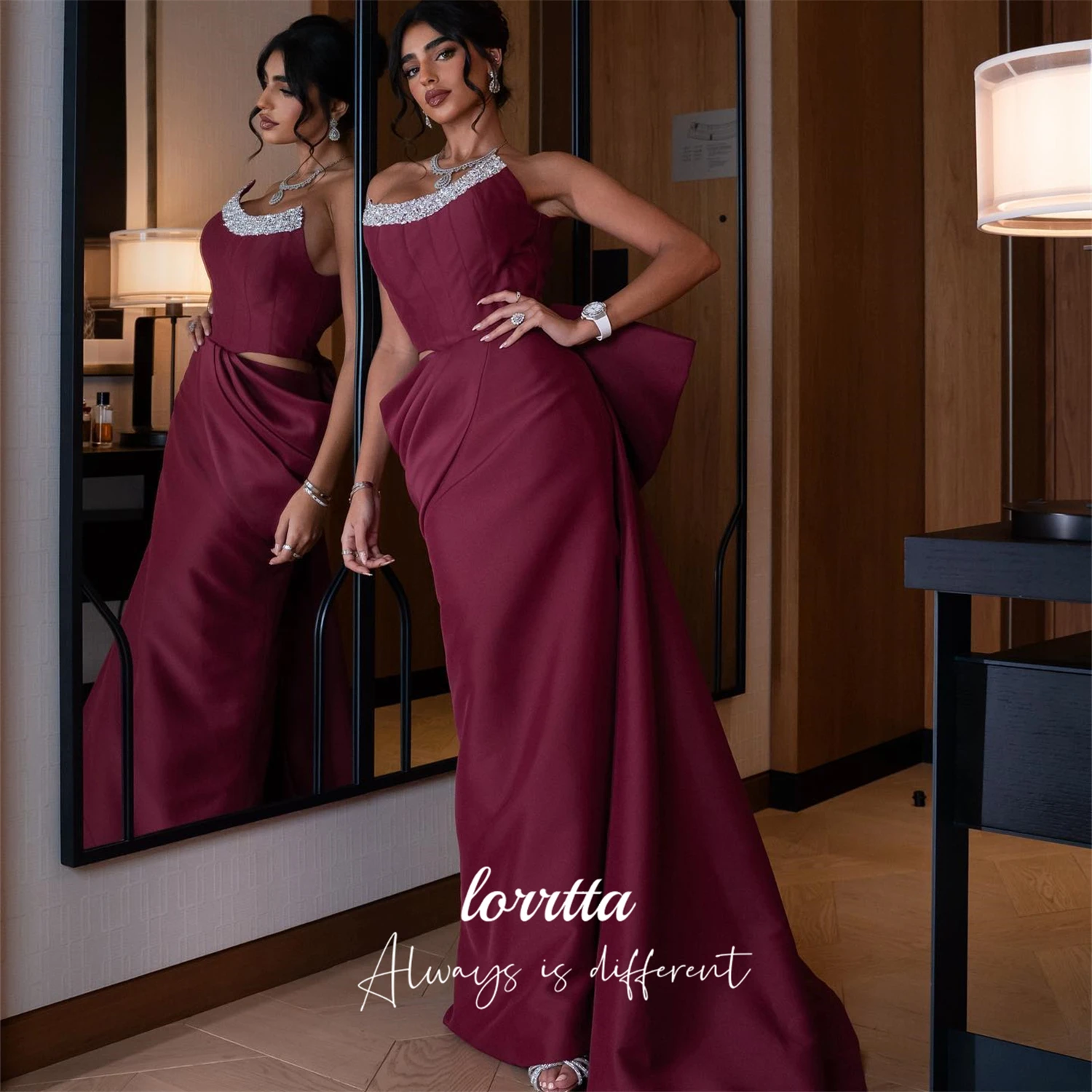 

Lorrtta Customized Saudi Luxury Women Evening Dress for Wedding Guest Elegant Party Dresses 2025 Special Occasion Dress Mermaid