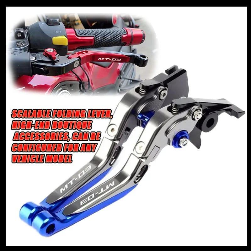 

For MT-03 MT03 MT 03 2015 2016 2017 2018 2019 2020 2021 Motorcycle Accessories Folding Extendable Brake Clutch Levers