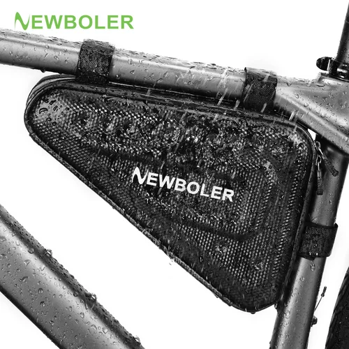 NEWBOLER bolsa de tubo de ciclismo impermeable 2.5L MTB bicicleta de carretera bolsa triangular marco de ciclismo bolsas delanteras herramientas de reparación bolsa de bicicleta