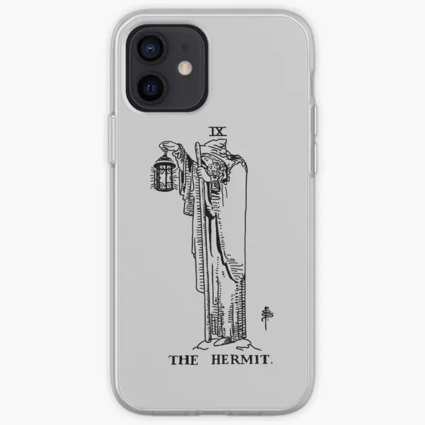 The Hermit Tarot Card Iphone Tough Case  Phone Case Customizable for iPhone 11 12 13 14 Pro Max Mini X XS XR Max 6 6S 7 8 Plus