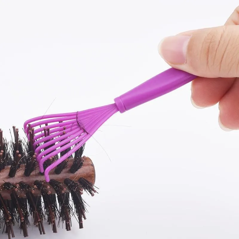 Comb Hair Brush Cleaner Plastic Handle Cleaning Brush Remover Embedded Beauty Tools Cleaning Products Cleaning Supplies