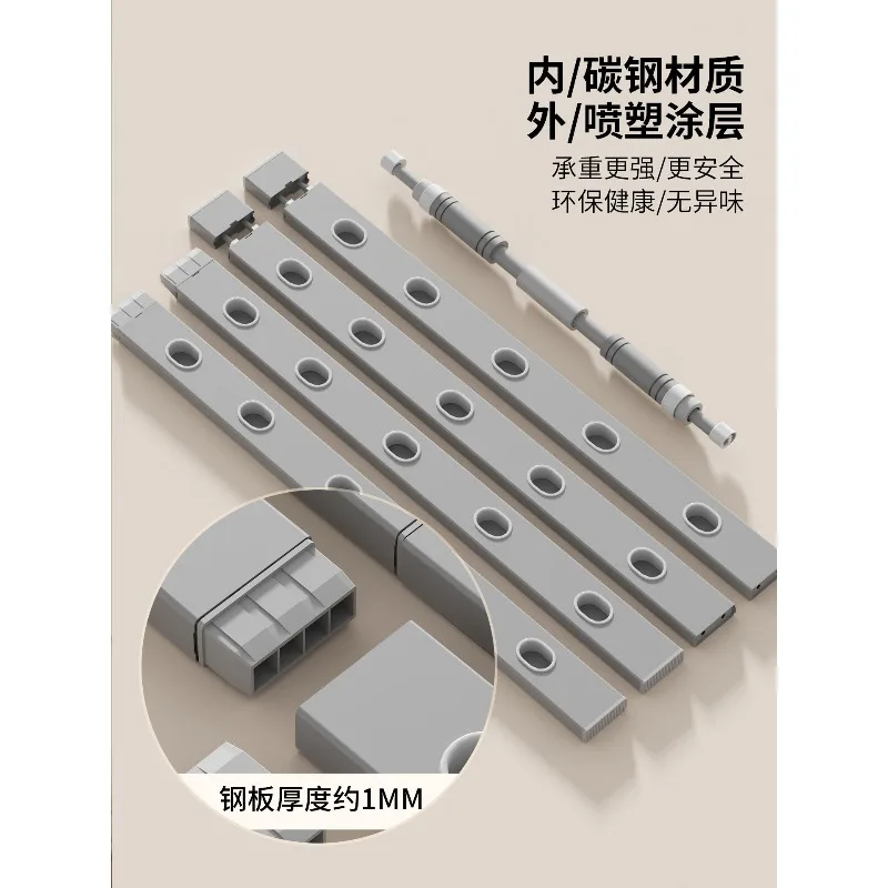 Door Frame Type Fitness Rack Horizontal Bar Pull-up Non-punching Fitness Equipment Wall Pull-up Rack Household