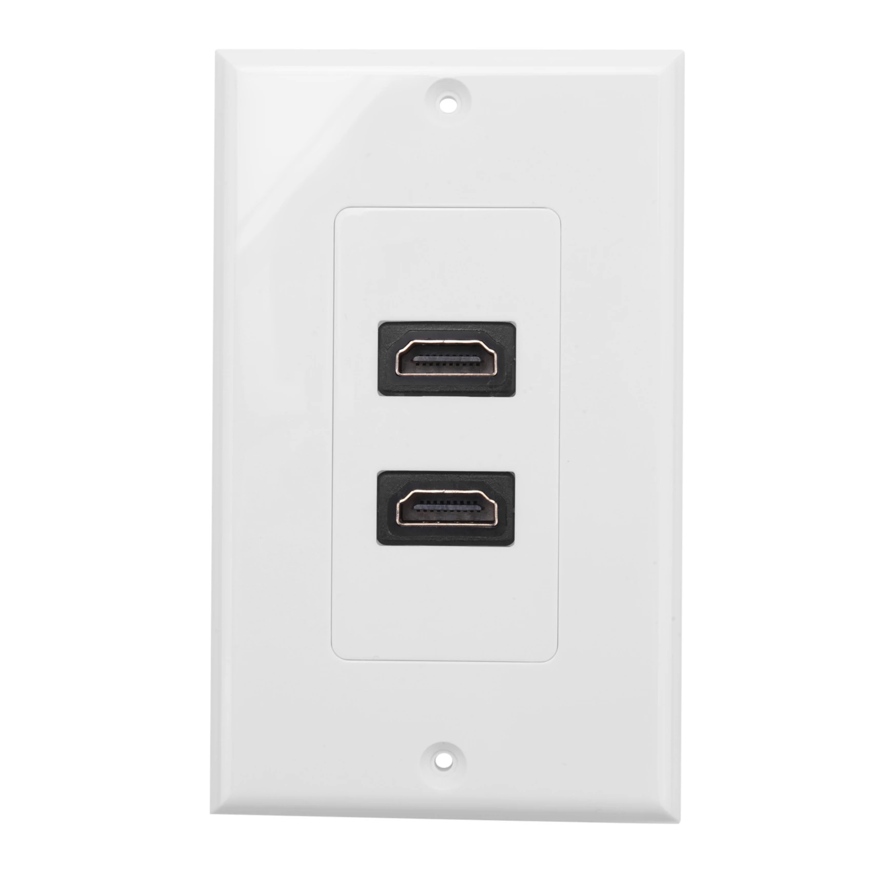 HDMI 2-Ports Wall Face Plate Panel Outlet 1080p Cover Coupler Socket HOT