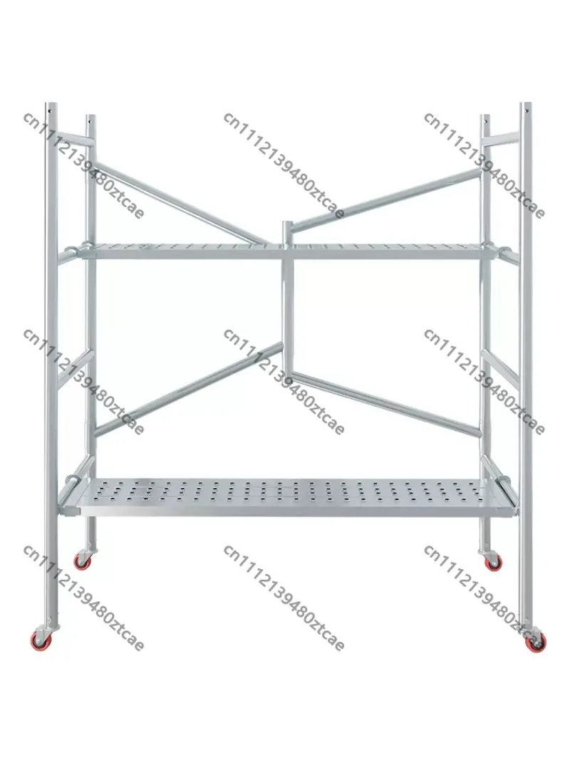 

Small Movable Folding Aluminum Scaffold Ladder Mobile Putty Construction Engineering Scaffolding Shelf