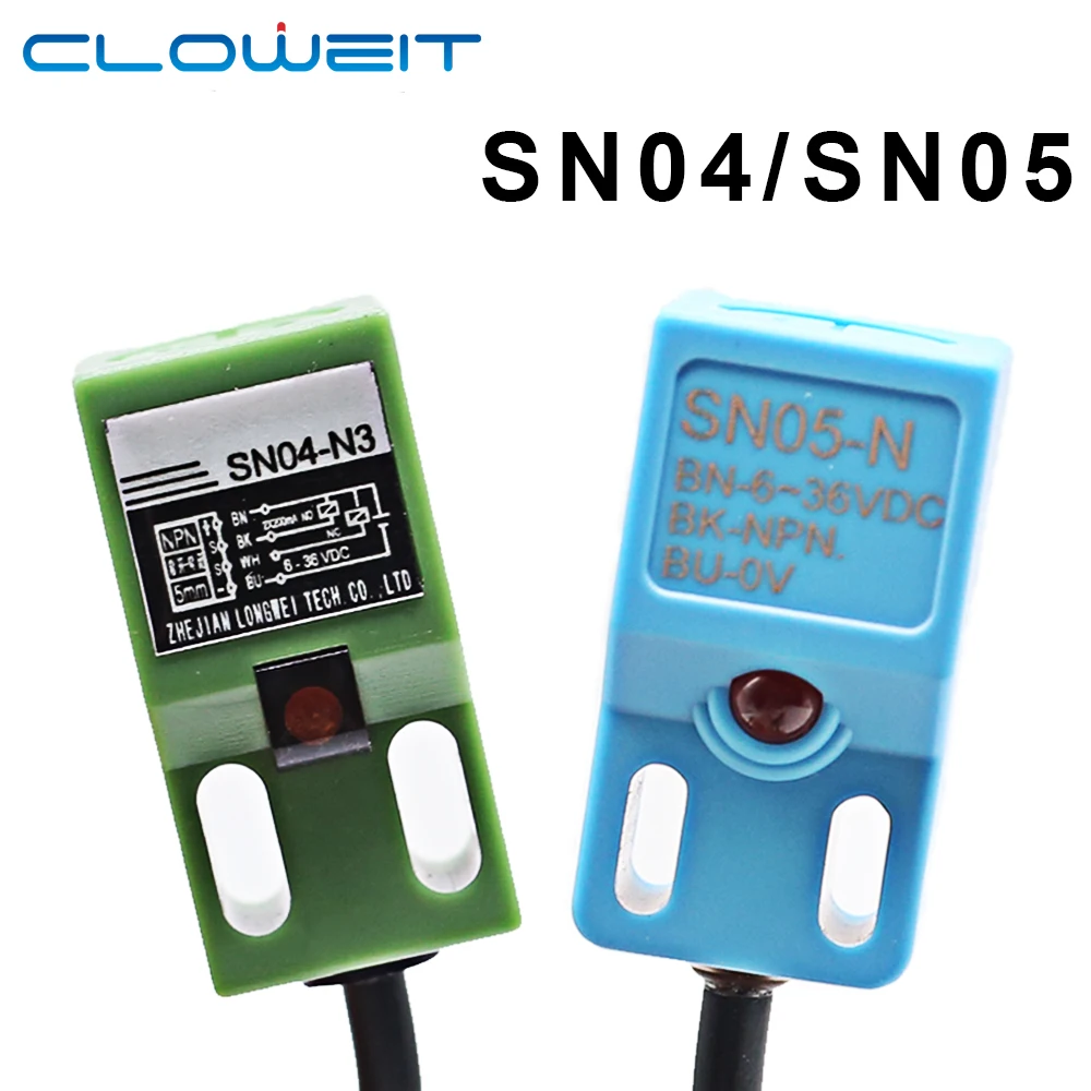 1PCS SN04-N2 SN04-P SN04-P2 Y1 Y2 D1 D2 NPN PNP NC NO Metal detection sensor SN04-N Proximity switch for metal inspection