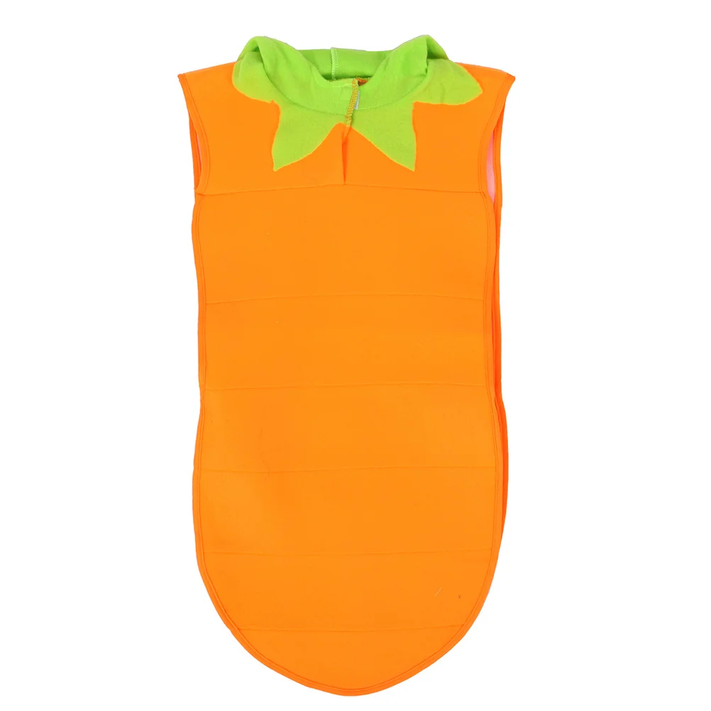 

Kids Carrot Cosplay Costume Lightweight Vegetable Dress Up Party Role Play Costume Easy Wear Cosplay Prop Carrot Clothes