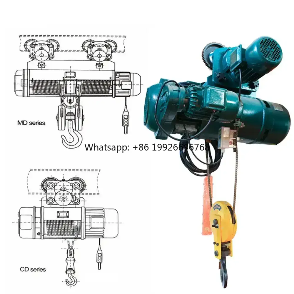 2024 Good Quality Best Motor New CD1 Wire Rope Electric Hoist Manufacture