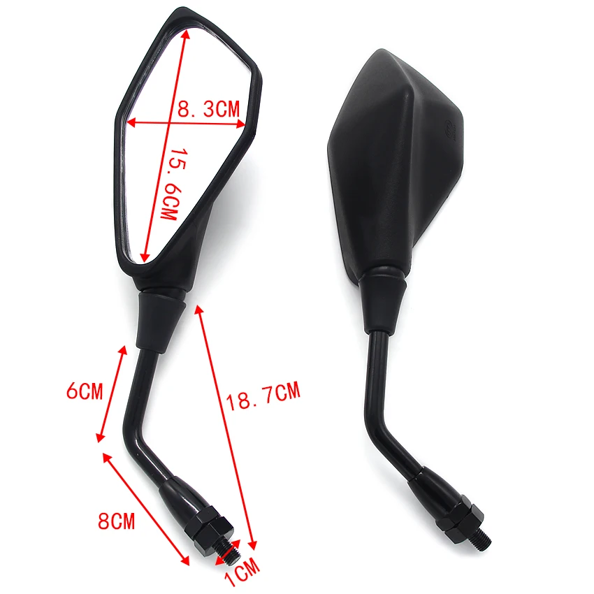 

Motorcycle Side Mirror View Mirror For Kawasaki Z650 Z900 VERSYS-X 250 300 ER650 ER-6N Z250 Z250SL ZR800 Z800