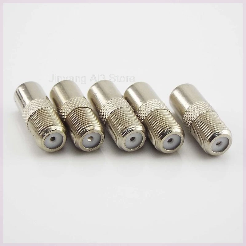 5/10pcs/Lot Aerial Male Adapter F Female To TV Male Converter Satellite Coax Connector Data Sync TV Coaxial Adapter Plug C3