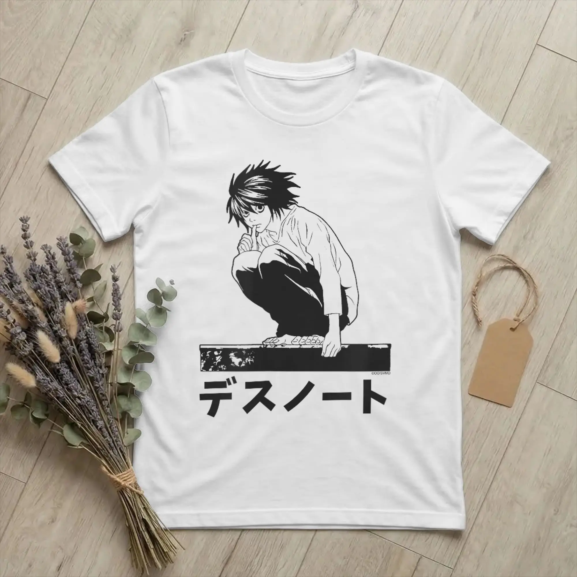 Camiseta de Anime con Logotipo Deportivo de Death Note, para Hombre y Mujer, de Algodón Puro, Cuello Redondo, Manga Corta, Idea de Regalo