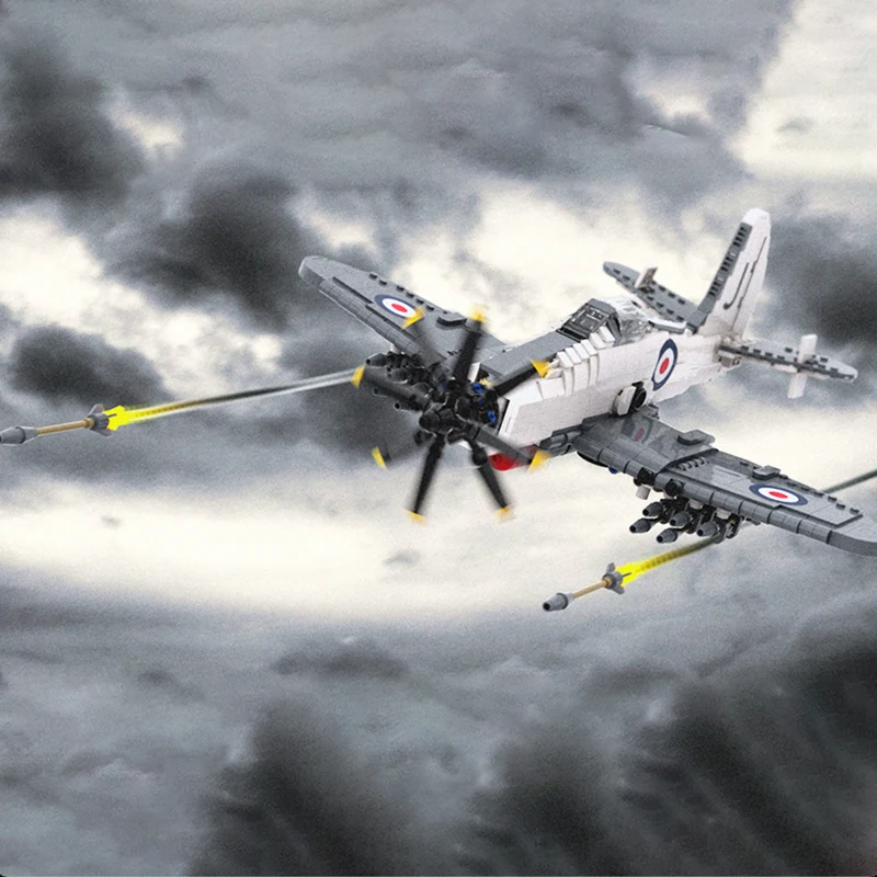 Combat de combat militaire polyvalent, arme d'avion de haute technologie, blocs de construction MOC, modèle d'avion, briques à monter soi-même, jouets pour enfants, cadeaux