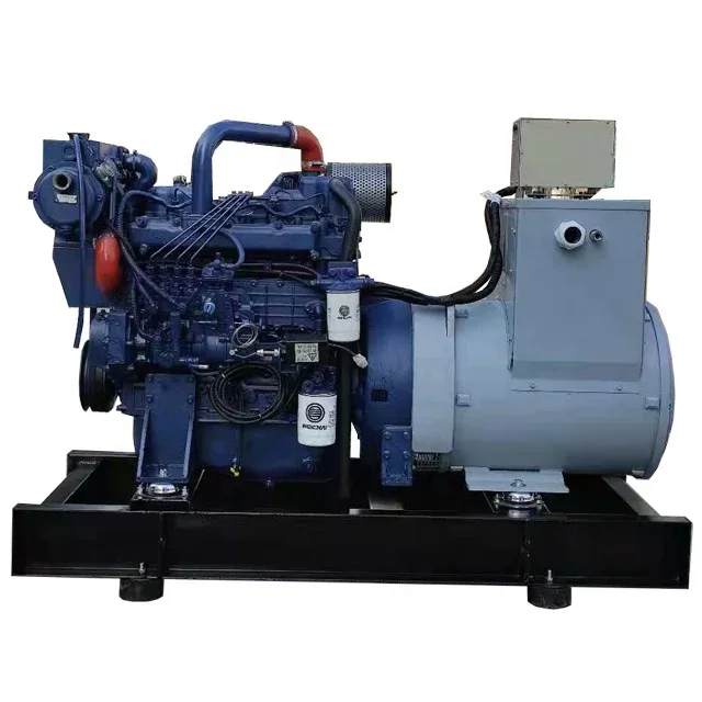 water-cooled Wechai/Yuchai ship/marine d i e s e l generator 20kva 30kva 35kva 40kva 50kva 60kva