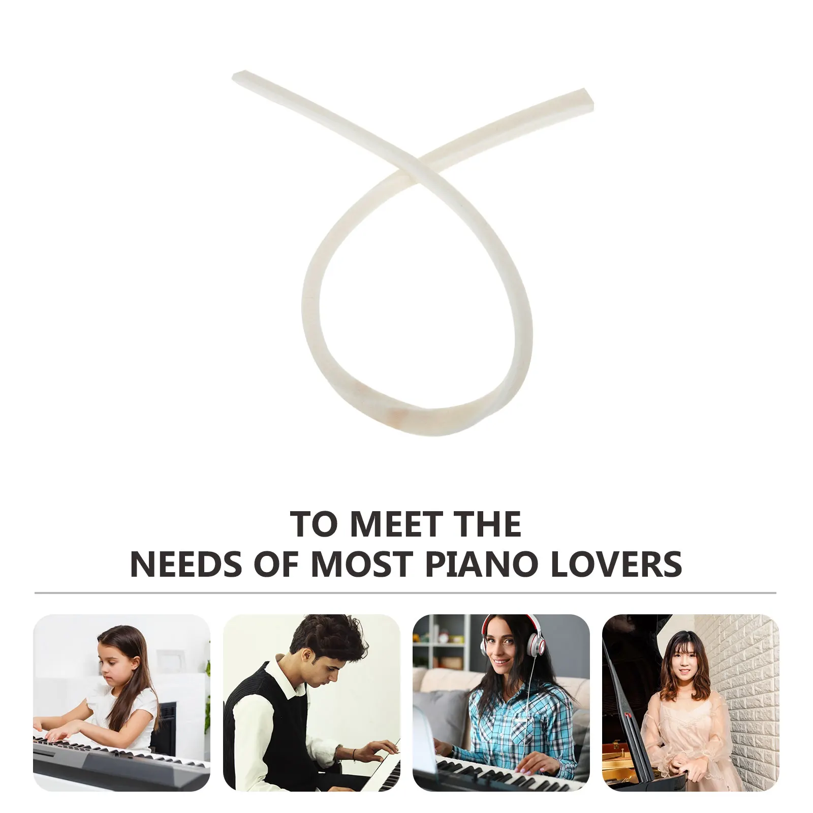 

Piano String Machine Sound Stop Mute Pad Accessories Tool Tuning Tuner Wool Tools Belt Durable Strap Spanner