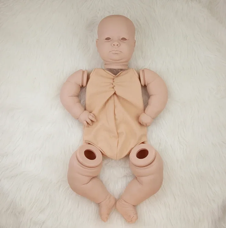 23 Polegada kit reborn em branco joseph dormindo realista vinil real reborn kit sem pintura inacabado bonecas em branco kit