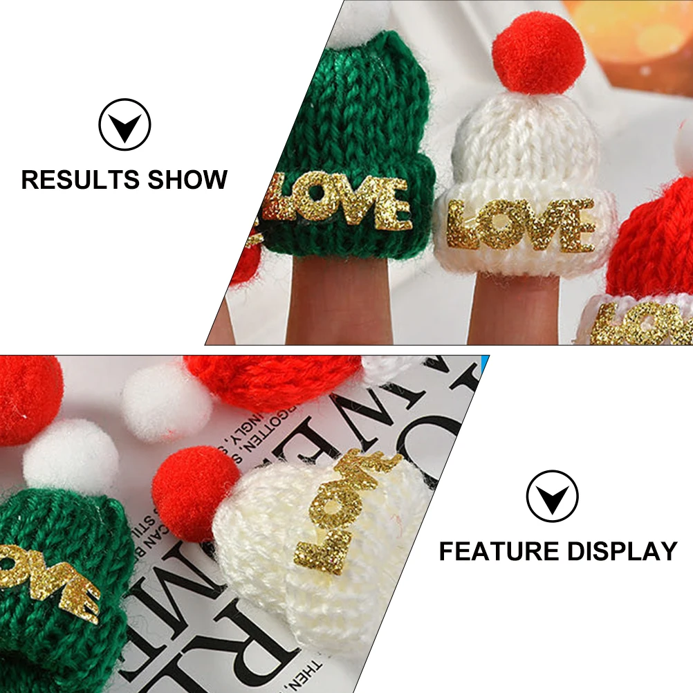 

20pcs Christmas Hat Clips Adorable Cartoon Decor Durable Materials Small Gifts Hair Accessories Elegant Christmas Party Hair