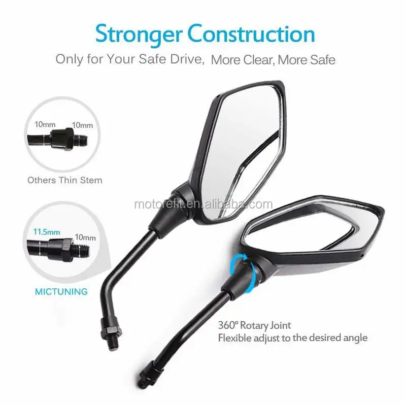 منتجات ساخنة للبيع عبر الإنترنت مقبض 7/8 بوصة مشبك تثبيت على شريط الدراجة النارية مرآة الرؤية الخلفية المحدبة منتجات فريدة للبيع